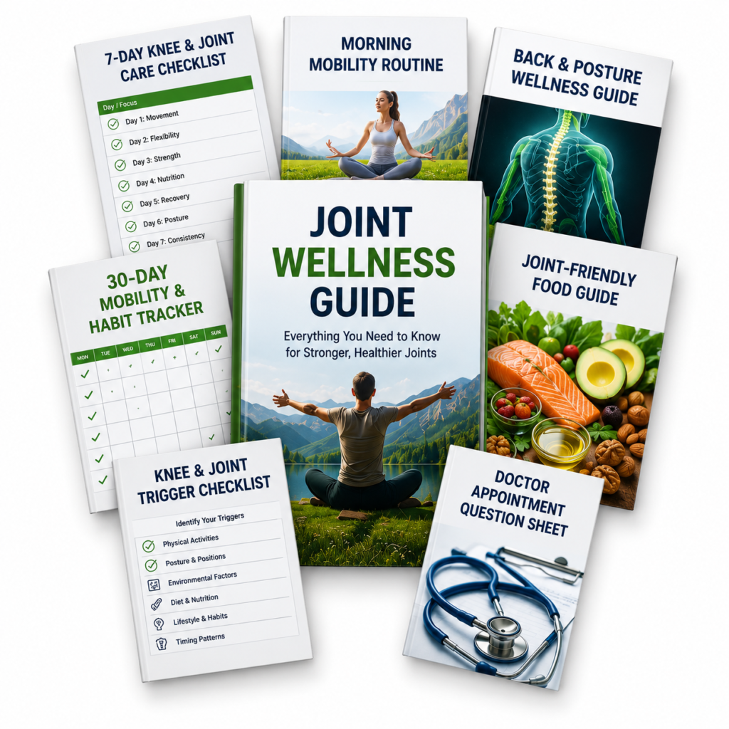 my $99 worth free guides, checklists for healthy joints.