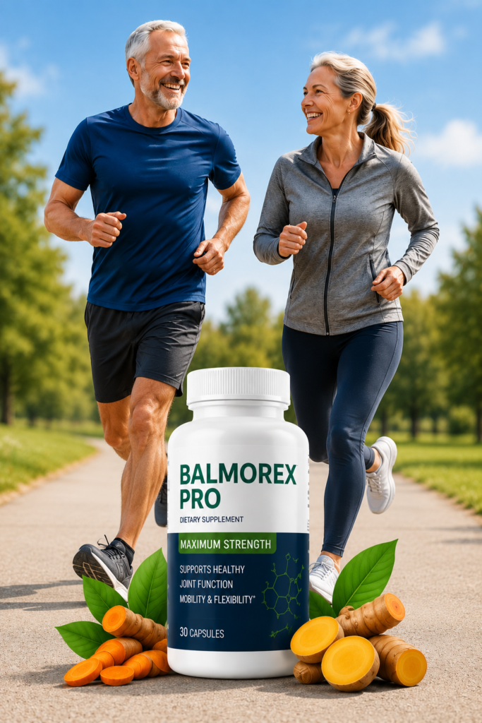 a old couple move free after use of balmorex oro for knee pain